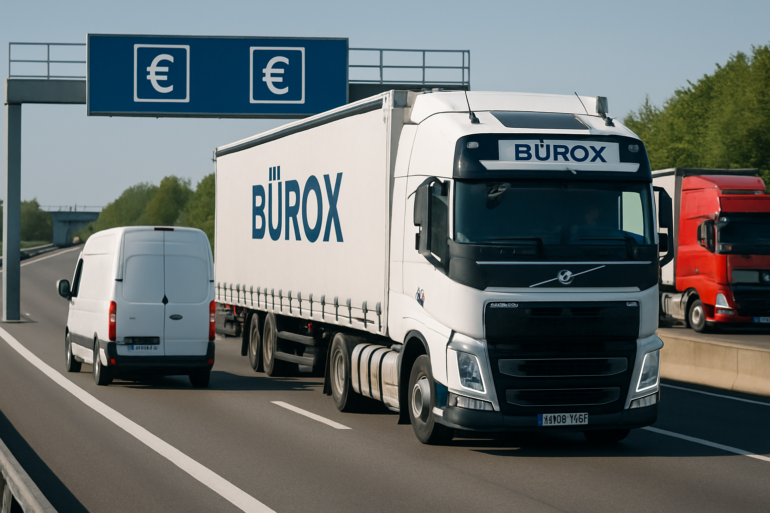 Business fleet vehicles using the paid road network